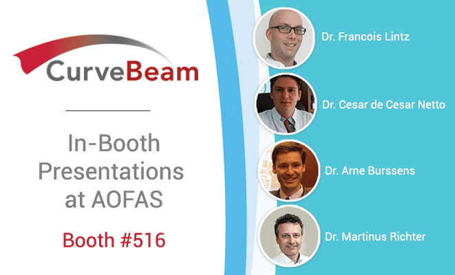 CurveBeam Announces Exhibit Presentation Schedule for AOFAS