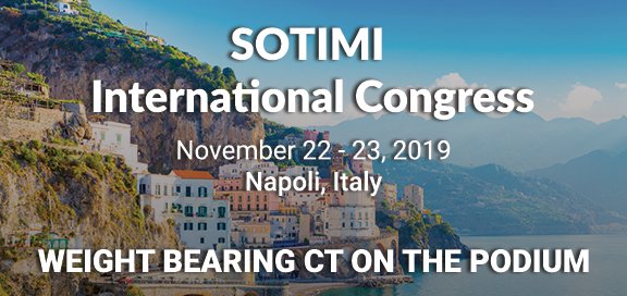 Weight Bearing CT Presentations at SOTIMI International Congress