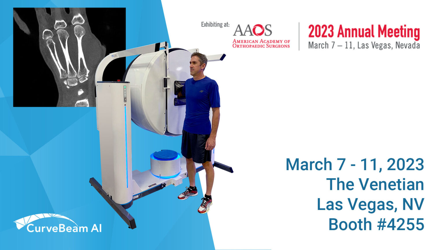 AAOS 2023 Annual Meeting Booth 4255 CurveBeam AI