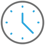 ClockGRAYandBLUE